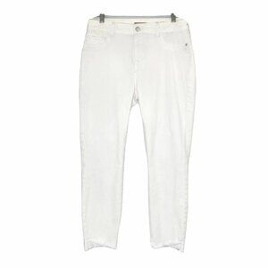 DL1961 Women's size 31 Florence Instasculpt Mid Rise Cropped Skinny Jeans White
